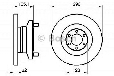 BOSCH 0986478885 -  Тормозной диск