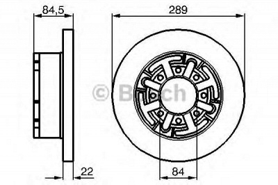 BOSCH 0986478886 -  Тормозной диск