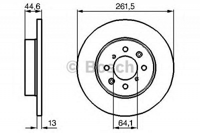 BOSCH 0986478889 -  Тормозной диск