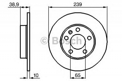 BOSCH 0986478894 -  Тормозной диск