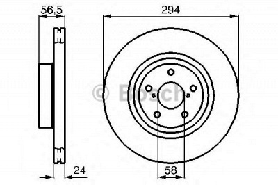 BOSCH 0986478977 -  Тормозной диск
