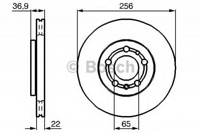 BOSCH 0986478988 -  Тормозной диск