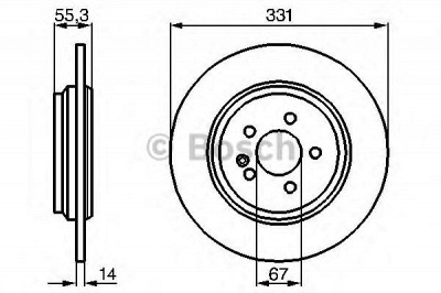 BOSCH 0986478995 -  Тормозной диск