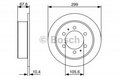 BOSCH 0986478999 -  Тормозной диск