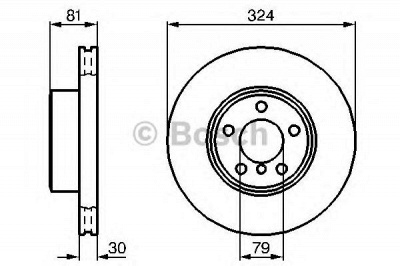BOSCH 0986479002 -  Тормозной диск
