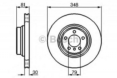 BOSCH 0986479003 -  Тормозной диск