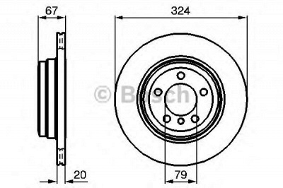 BOSCH 0986479004 -  Тормозной диск
