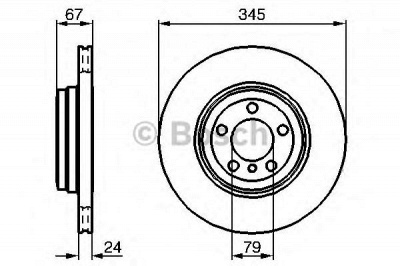 BOSCH 0986479005 -  Тормозной диск