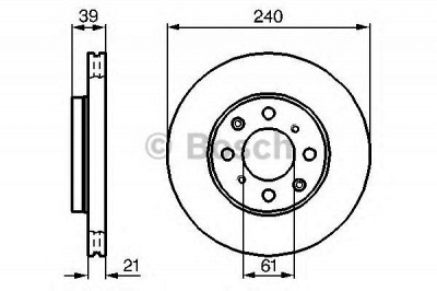 BOSCH 0986479033 -  Тормозной диск