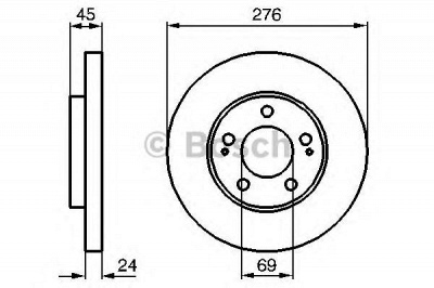 BOSCH 0986479035 -  Тормозной диск