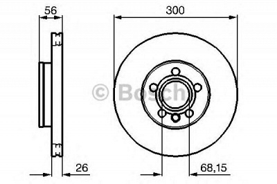BOSCH 0986479037 -  Тормозной диск