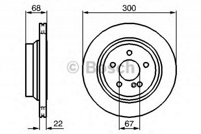 BOSCH 0986479042 -  Тормозной диск