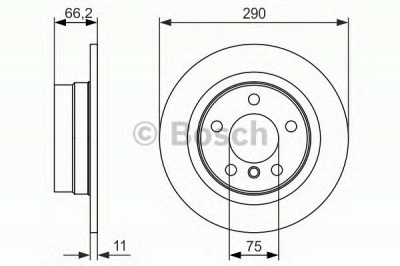 BOSCH 0986479043 -  Тормозной диск