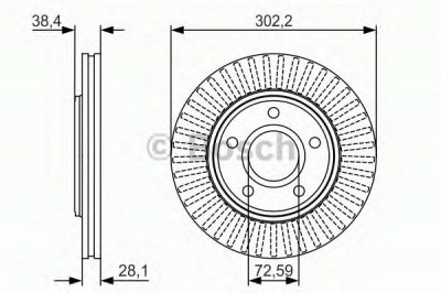 BOSCH 0986479046 -  Тормозной диск