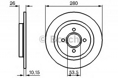 BOSCH 0986479049 -  Тормозной диск