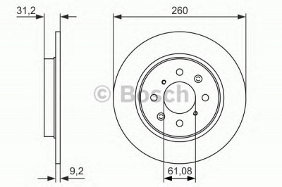 BOSCH 0986479051 -  Тормозной диск