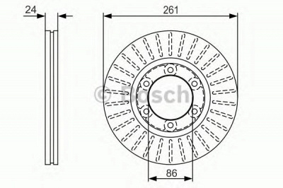 BOSCH 0986479053 -  Тормозной диск