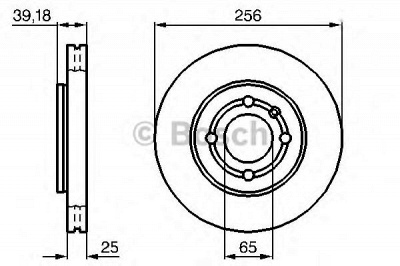 BOSCH 0986479054 -  Тормозной диск