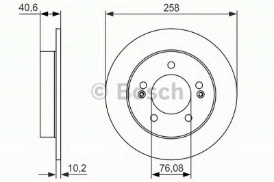 BOSCH 0986479059 -  Тормозной диск