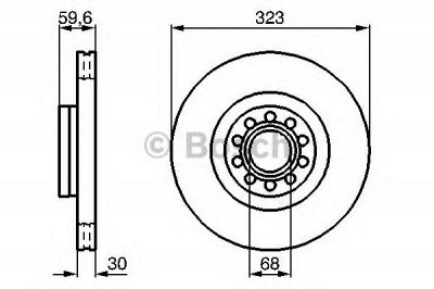 BOSCH 0986479060 -  Тормозной диск
