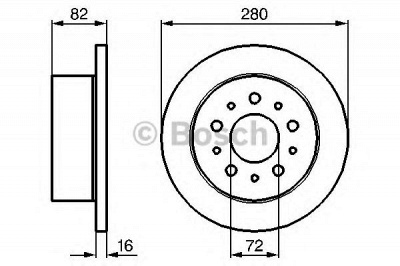BOSCH 0986479065 -  Тормозной диск