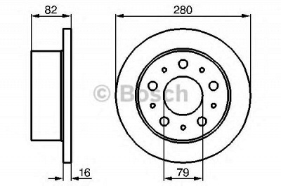 BOSCH 0986479066 -  Тормозной диск