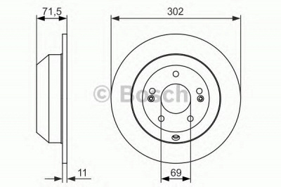 BOSCH 0986479081 -  Тормозной диск