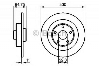 BOSCH 0986479083 -  Тормозной диск