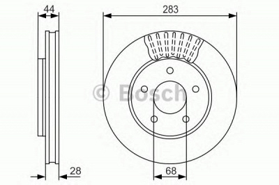 BOSCH 0986479091 -  Тормозной диск