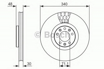 BOSCH 0986479092 -  Тормозной диск