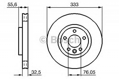 BOSCH 0986479096 -  Тормозной диск