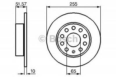 BOSCH 0986479099 -  Тормозной диск