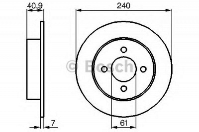 BOSCH 0986479104 -  Тормозной диск
