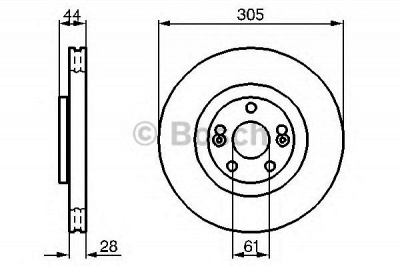 BOSCH 0986479109 -  Тормозной диск