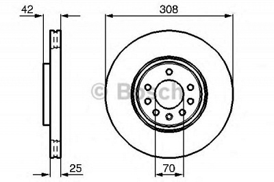 BOSCH 0986479113 -  Тормозной диск