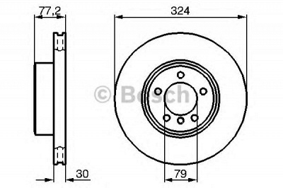 BOSCH 0986479115 -  Тормозной диск