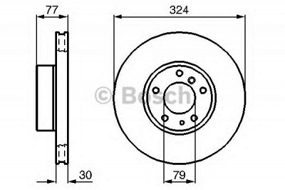 BOSCH 0986479116 -  Тормозной диск