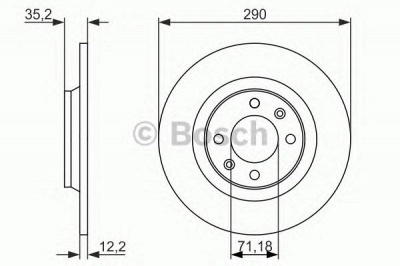 BOSCH 0986479118 -  Тормозной диск