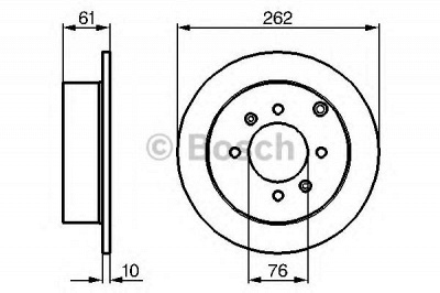 BOSCH 0986479125 -  Тормозной диск