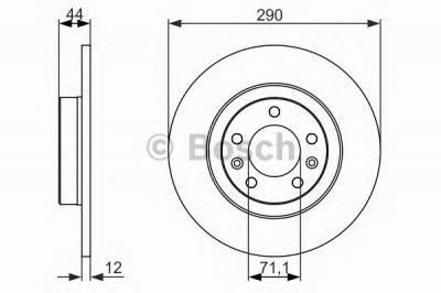 BOSCH 0986479130 - Тормозной диск