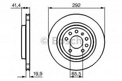 BOSCH 0986479142 -  Тормозной диск