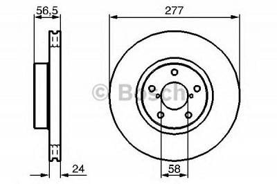 BOSCH 0986479147 -  Тормозной диск