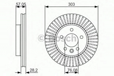 BOSCH 0986479154 -  Тормозной диск