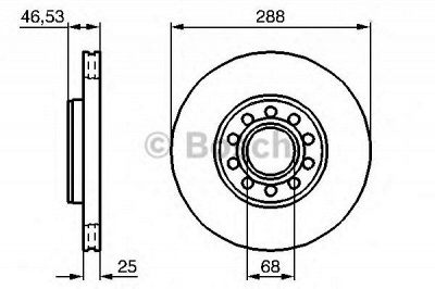 BOSCH 0986479157 -  Тормозной диск