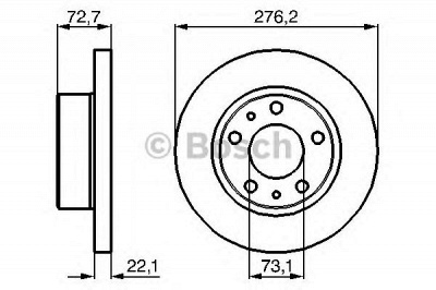 BOSCH 0986479162 -  Тормозной диск
