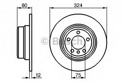 BOSCH 0986479167 -  Тормозной диск