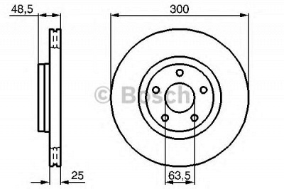 BOSCH 0986479171 -  Тормозной диск