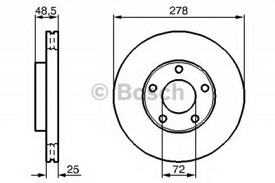 BOSCH 0986479179 -  Тормозной диск