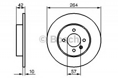 BOSCH 0986479191 -  Тормозной диск