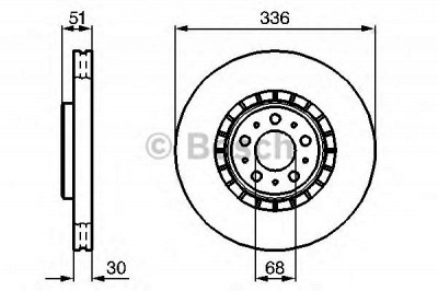 BOSCH 0986479202 -  Тормозной диск